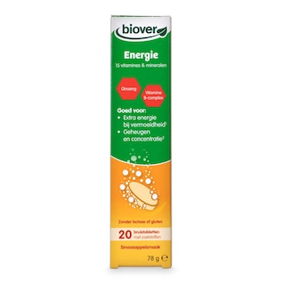 Biover | Energie+ | 20 comprimés effervescents 