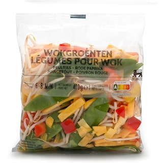 Delhaize | Wok | Peulen | Paprika 400 gr