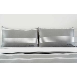 Karl Lagerfeld | Taies d'oreiller | 50x70 | gris/blanc 