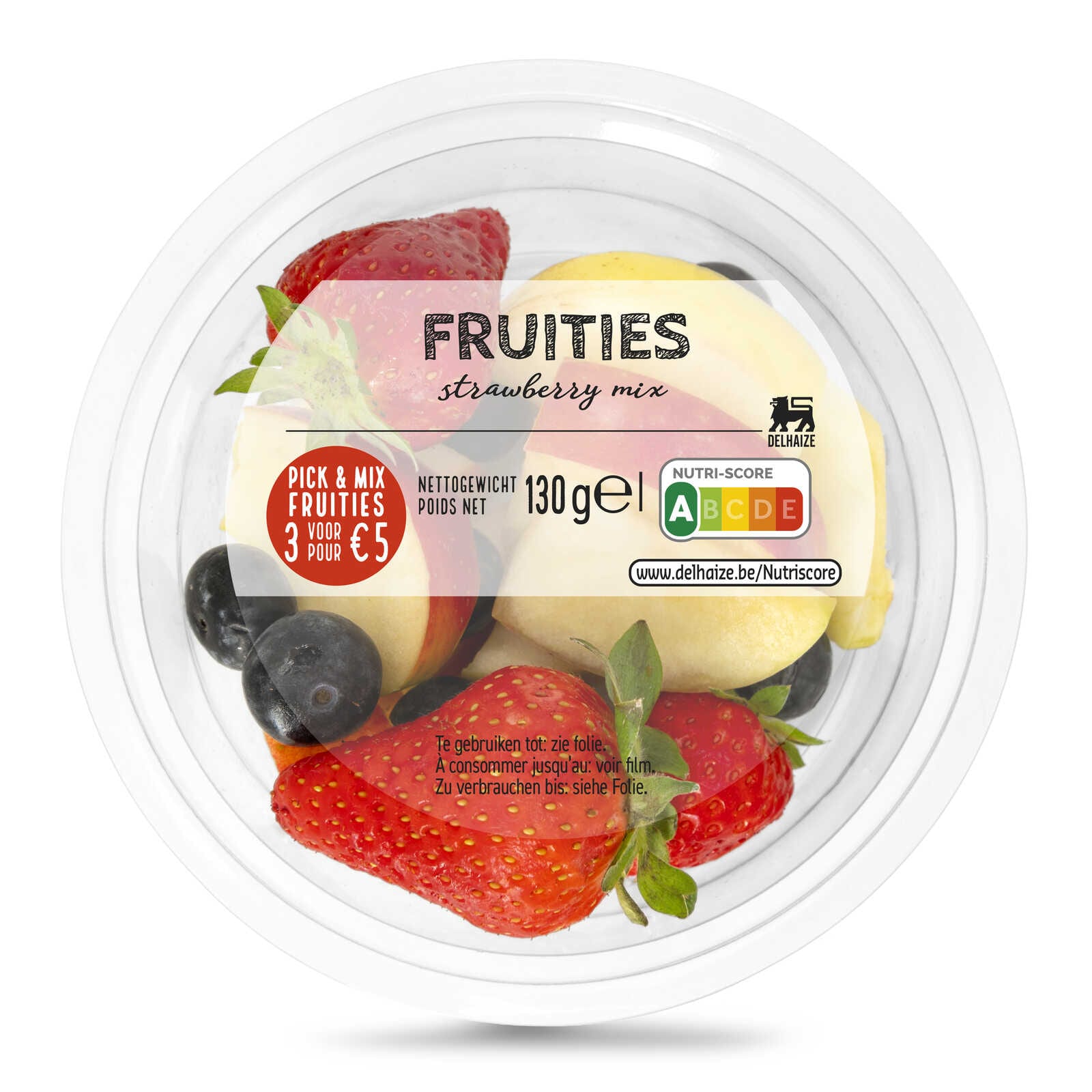 Delhaize Fruities strawberry mix