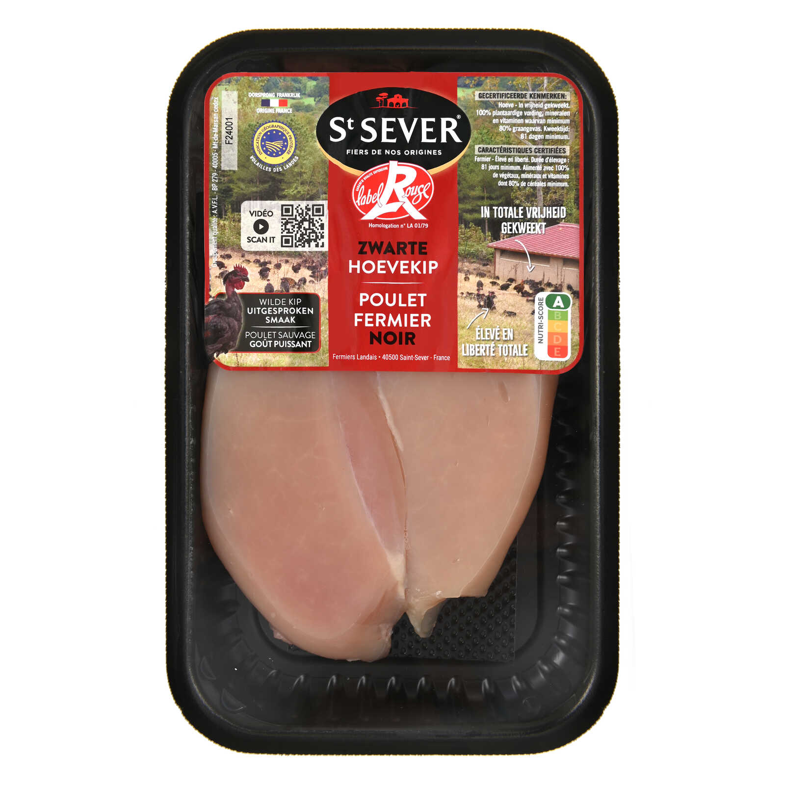 St Sever Filets | Hoevekip | Zwart | Label Rouge