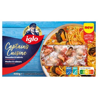 Iglo | Captain's Cuisine | Moules | Calamars | Sauce tomate 400 gr