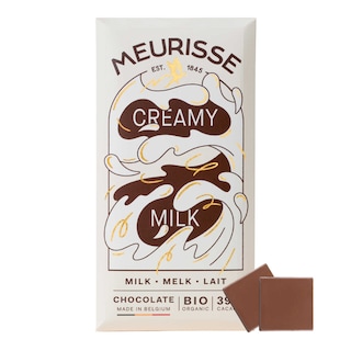 Meurisse | Chocolat au lait | Lait Onctueux | 39% | fairtrade | Bio 