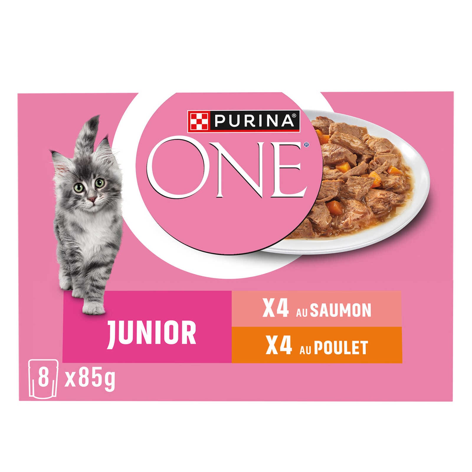Purina ONE Kattenvoeding | Kitten | Pâté | Zalm