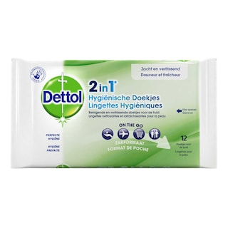 Dettol | DETTOL |Lingettes 2in1 |12pcs 12 pc