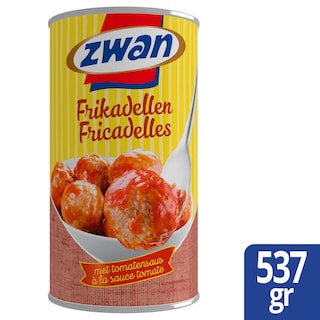 Zwan | Zwan | Fricadelles |Fricadelles à la sauce tomate | Plat Préparé| Conserve | 537g 