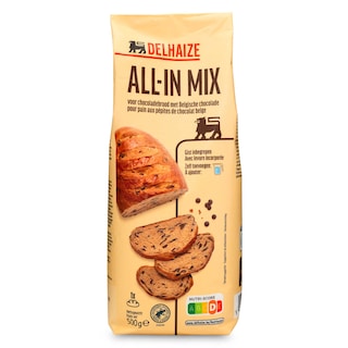 Delhaize | Delhaize | Farine | All-in mix | Pain au chocolat 500 gr