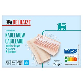 Delhaize | Kabeljauwhaasje 250 gr