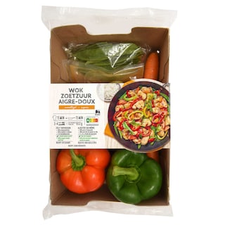 Delhaize | Maaltijdbox | Zoetzure wok 770 gr