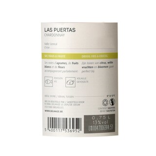 Chile - Chili | Central Valley | Las Puertas Chardonnay 2019 