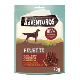 AdVENTuROS | Filetti | Hondensnacks | Adult | Rund 70 gr