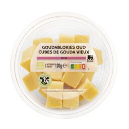 Delhaize | Gouda | Kaasblokjes | Oud | 120g 120 gr