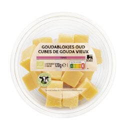 Delhaize | Gouda | Fromage vieux | Cubes | 120g 