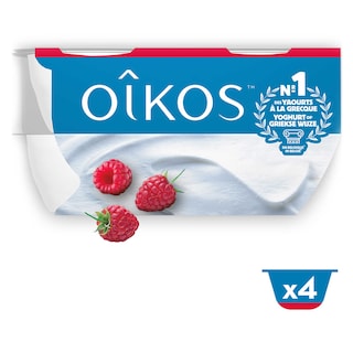 Oikos | Yaourt | Framboise | Entier | À la grecque 
