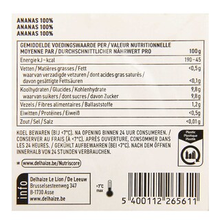 Delhaize | Ananas | Stukjes 200 gr