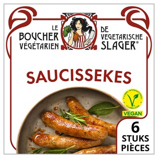 De Vegetarische Slager | Saucissekes | Vegan 160 gr