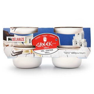 Delhaize | Yoghurt | Griekse stijl | Vol| Vanille 