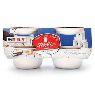 Delhaize | Yoghurt | Griekse stijl | Vol| Vanille 