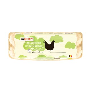 Delhaize | oeufs | Bruns | Larges 12 pc