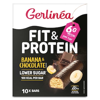 Gerlinéa | Barre | Protéine | Banane-chocolat 10 x 31 gr