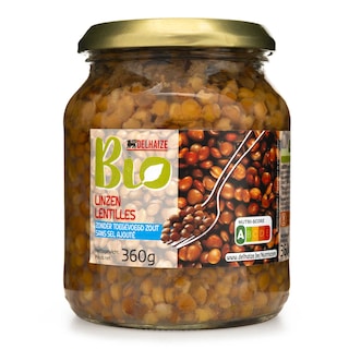 Delhaize | Bio | Groene linzen | Bio | Eco 