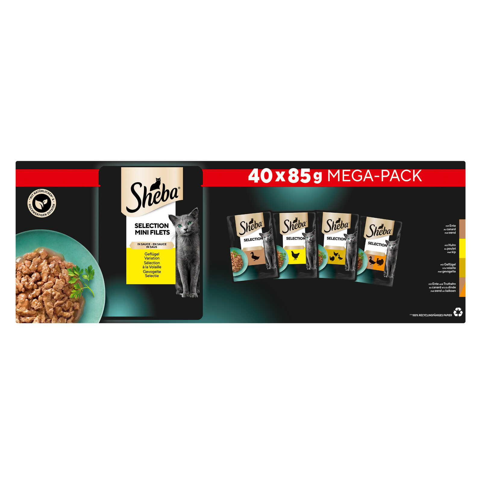Sheba Pouch Minifilets | Gevogelte