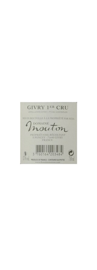 Domaine Mouton | Les Grands Prétans | Givry 1er Cru | 2014 