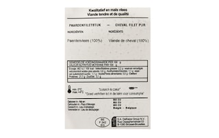 Delhaize | Cheval filet pur +/- 200 gr
