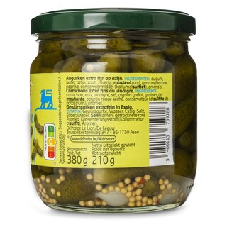 Delhaize | Augurken | Azijn | Extra fijn 210 gr
