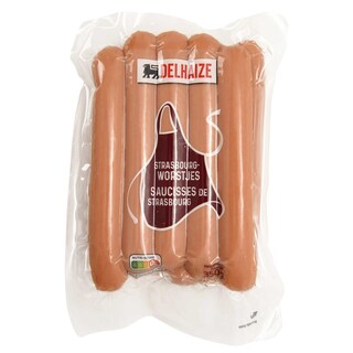 Delhaize | Worstjes | Strasbourg 350 gr