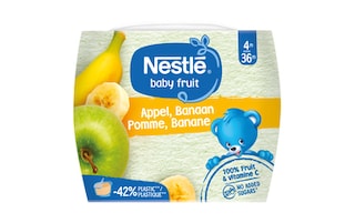 Nestlé | Baby Fruit | Fruit | Banane Pomme | Bébé | 4 mois 