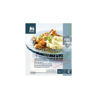 Delhaize | Varkensblokjes met Westmalle | En preipuree 