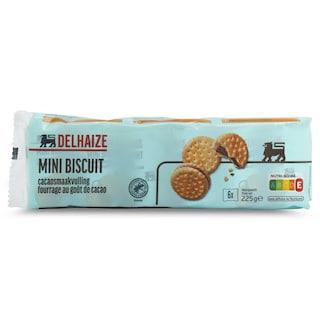 Delhaize | Koekjes | Mini | Gevuld | Chocolade 