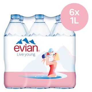 Evian | Eau minérale | Non pétillante | PET 