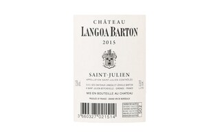 Chateau Langoa Barton | Saint-Julien Grand Cru Classé | 2015 
