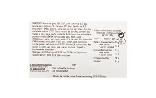 Delhaize | Boudins | Blanc | Pomme-Calvados +/- 240 gr