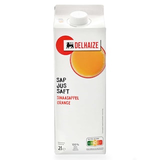 Delhaize | Sap | Sinaasappel | Zonder pulp 