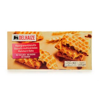 Delhaize | Biscuits | Meergranen | Rozijnen 