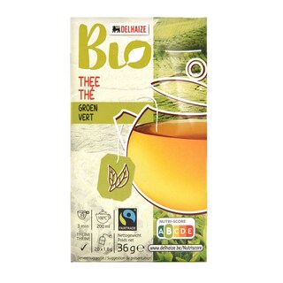 Delhaize | Bio | Thé | vert | Bio | Fairtrade 36 gr