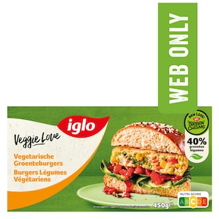 Iglo | Veggie Love | 4 Burgers de Légumes 