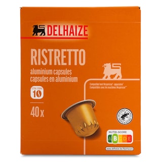 Delhaize | Koffie | Caps | Ristretto 10 200 gr