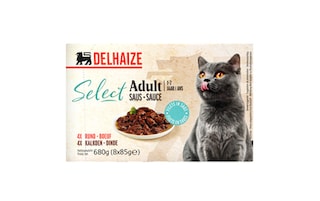 Delhaize | Kattevoeding | Saus | Rund & kalkoen 