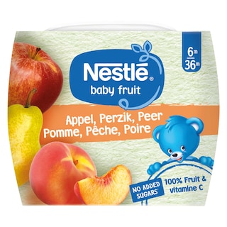 Nestlé | Baby Fruit | Fruit | Appel Peer Perzik | Baby | 6 maanden 