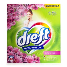 Dreft | Poudre à lessiver | Touch of pink | 2.6KG 