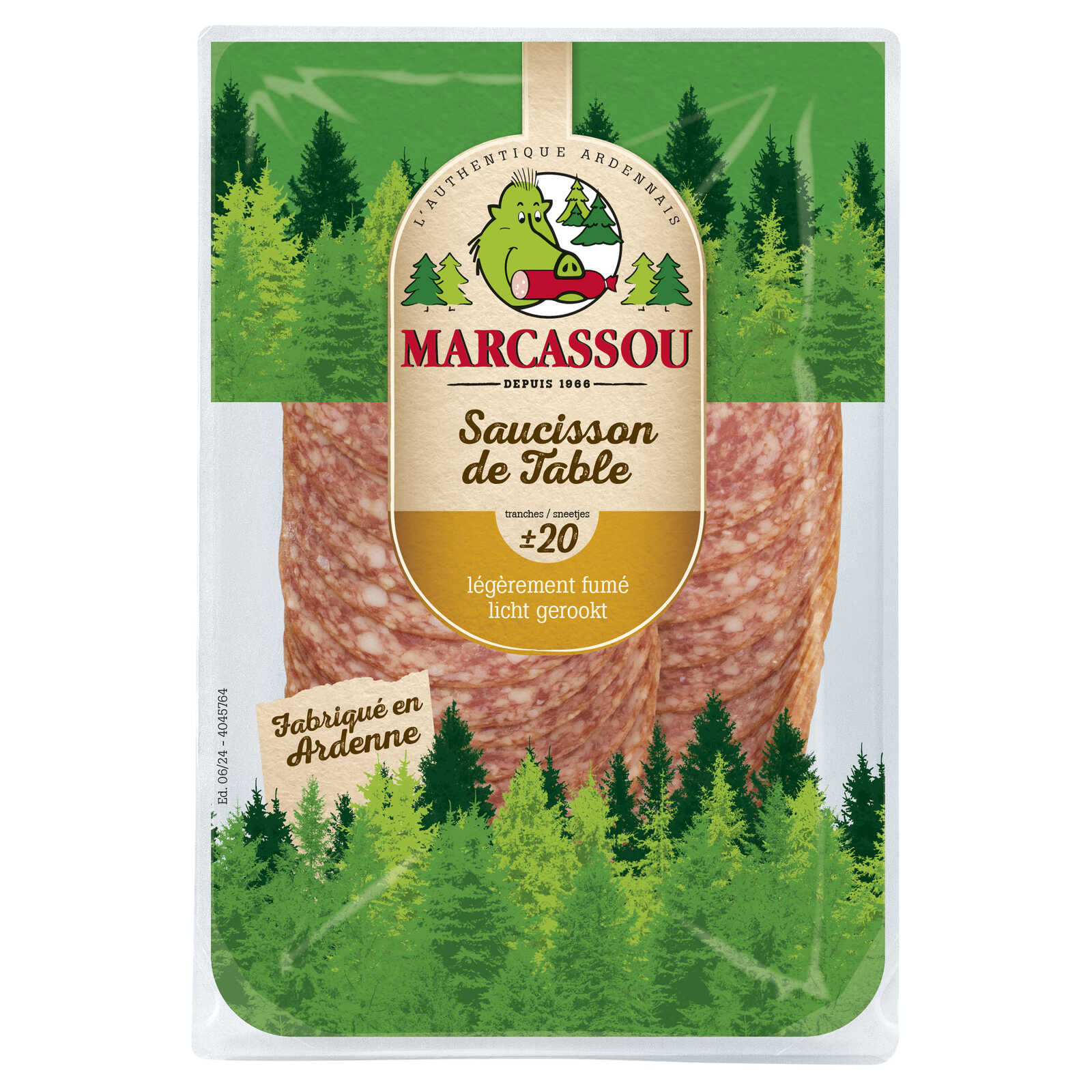Marcassou Tafelworst | Sneden