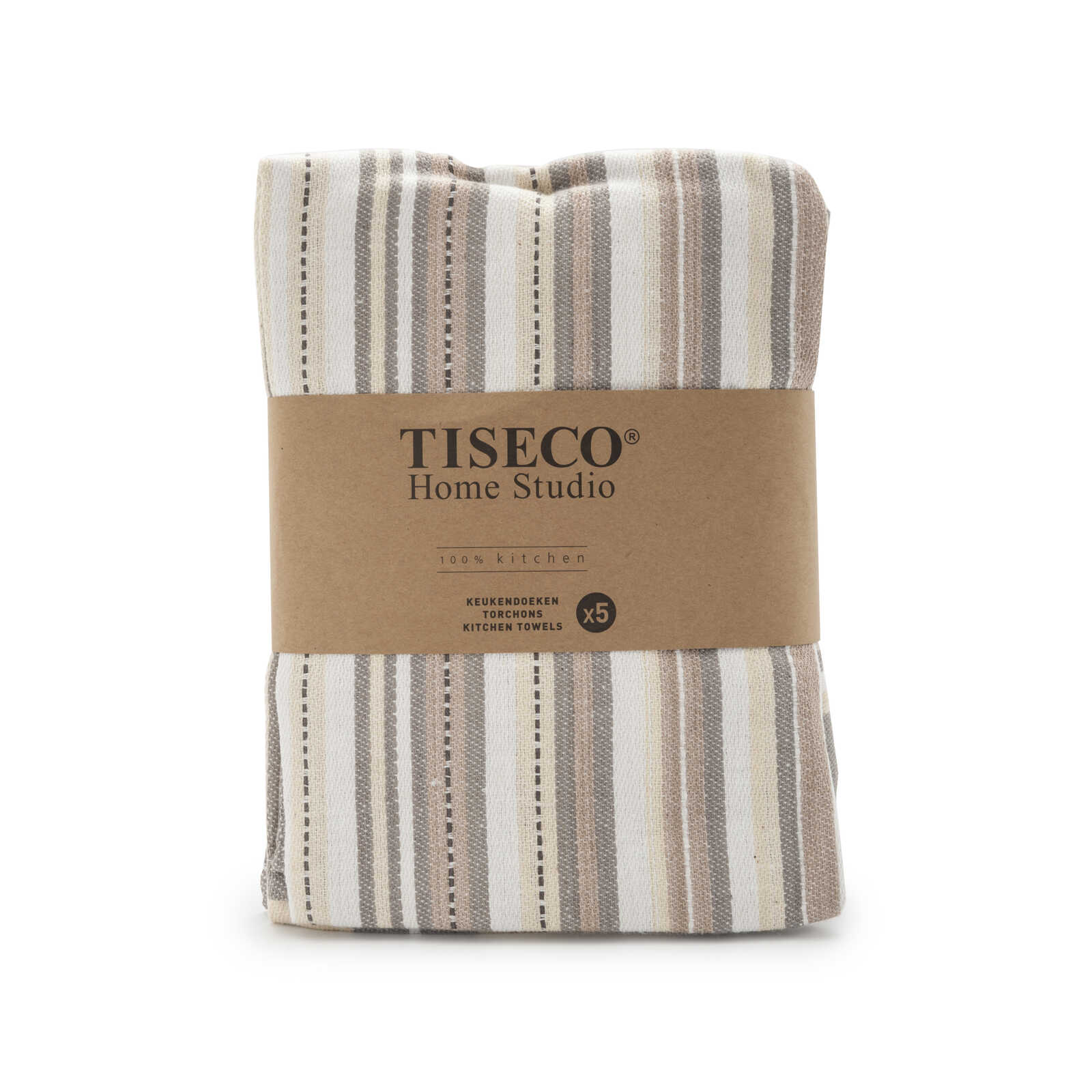 Tiseco | Handdoeken | Keuken | Taupe | 50 x 70 cm 