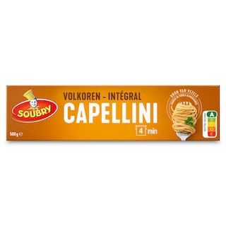 Soubry | Pasta | Capellini | Volkoren 500 gr