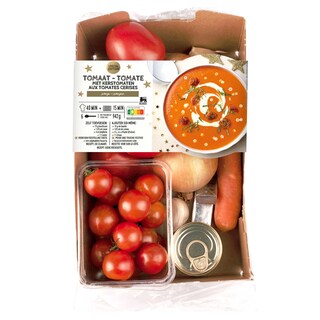 Delhaize | Boîte de repas | Soupe de tomates | Noel 