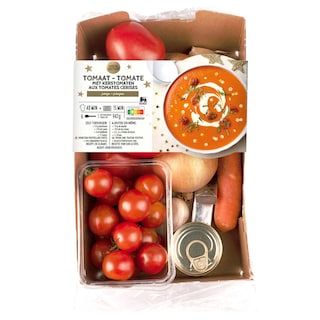 Delhaize | Boîte de repas | Soupe de tomates | Noel 