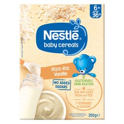 Nestlé | Baby Cereals | Céréales | Riz Vanille | Bébé | 6 mois 250 gr